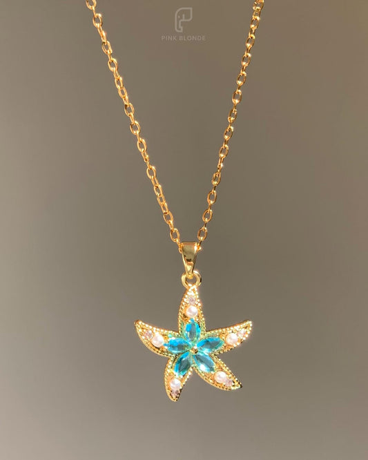 Gilded Starfish Necklace