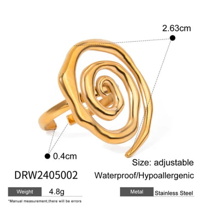 Golden Coil Ring