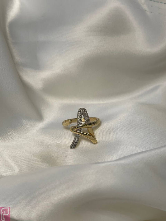 Geometric Glamour Ring
