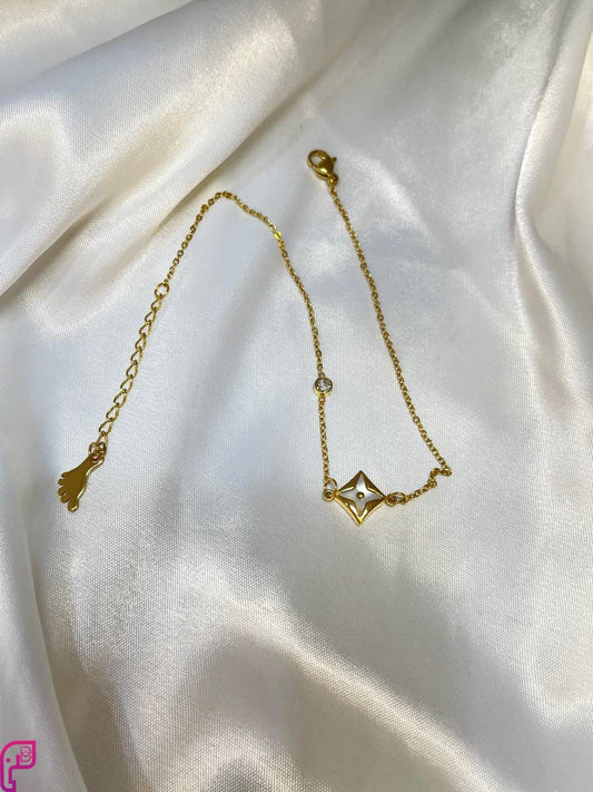 Gilded Charm Anklet