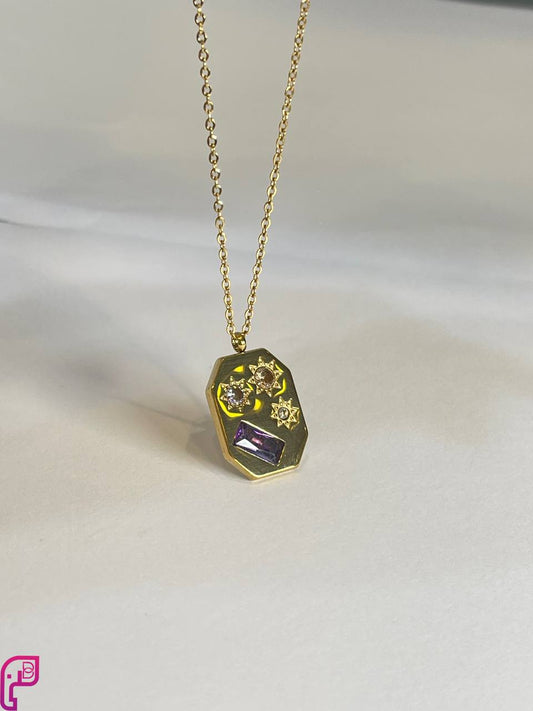 Radiant Gemstone Pendant