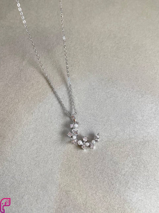 Pearl Crescent Necklace