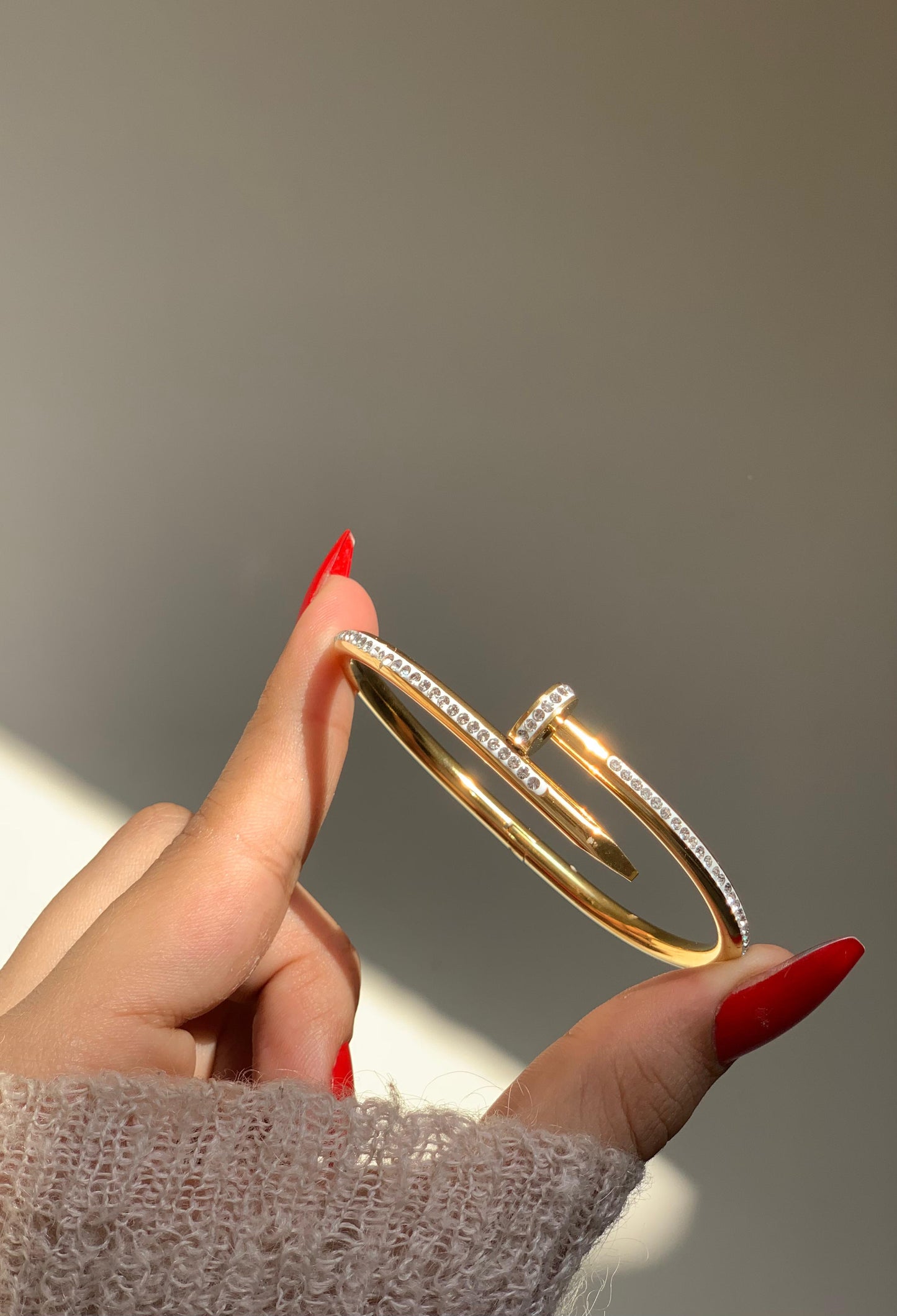 Golden Nail Bangle