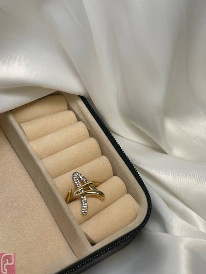 Geometric Glamour Ring