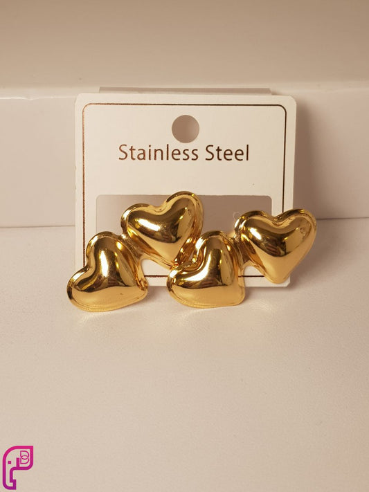 Golden Heart Earrings