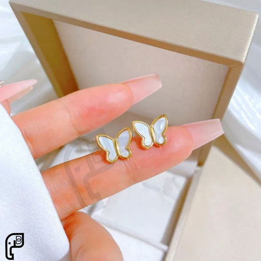 Pearl Butterfly Earrings