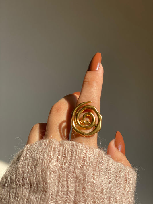 Golden Coil Ring