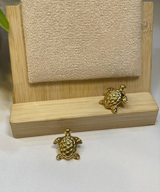 Golden Turtle Studs