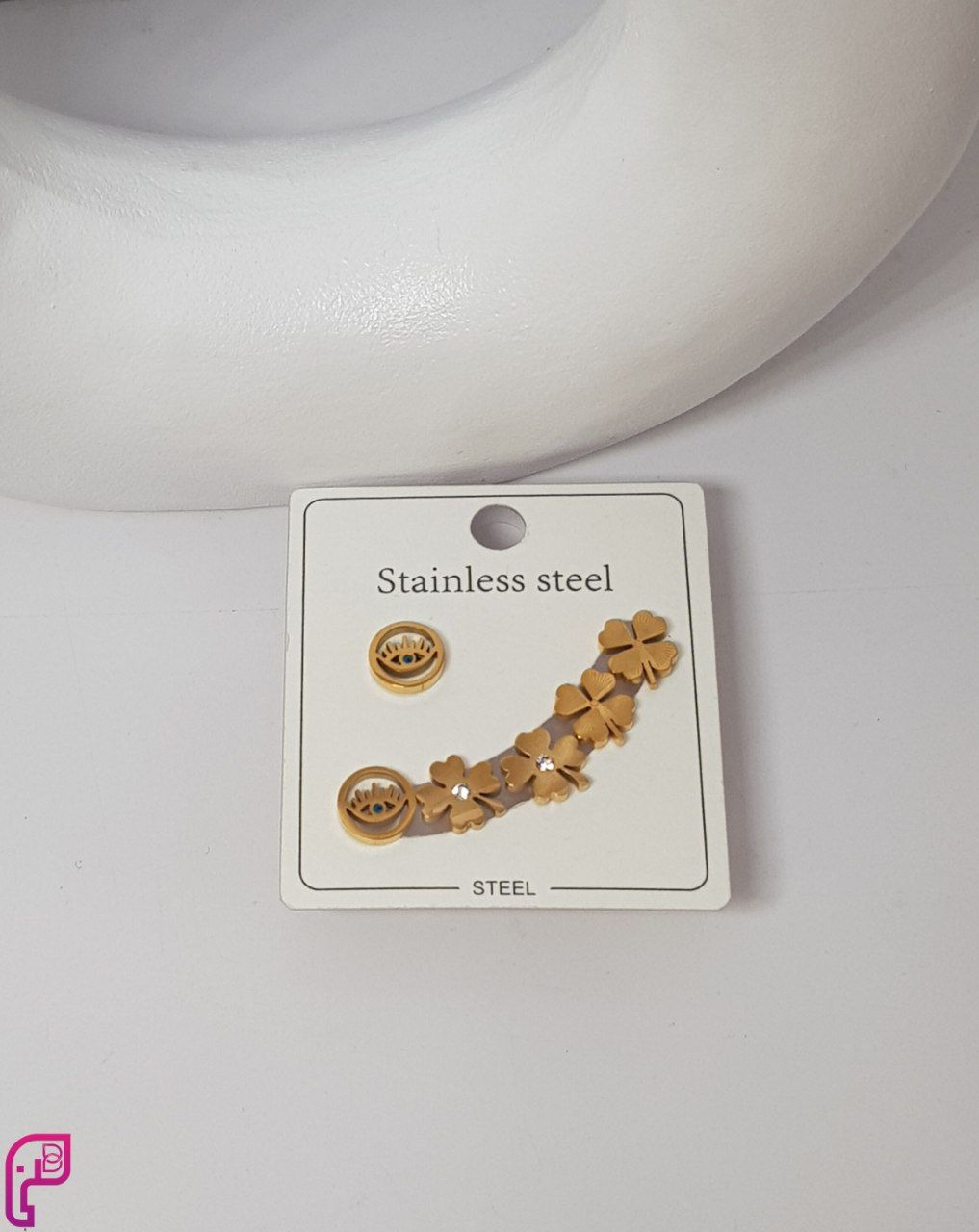 Floral Gold Earrings Set