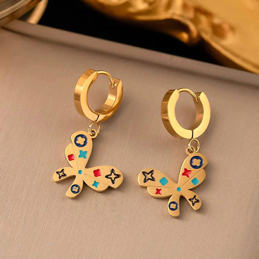 Playful Butterfly Hoops