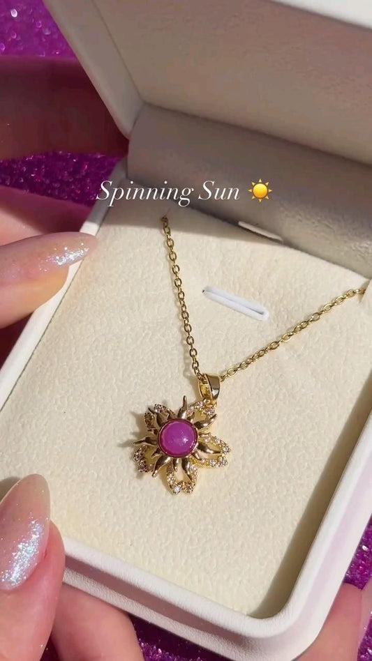 Rapunzel Opal Sun Necklace