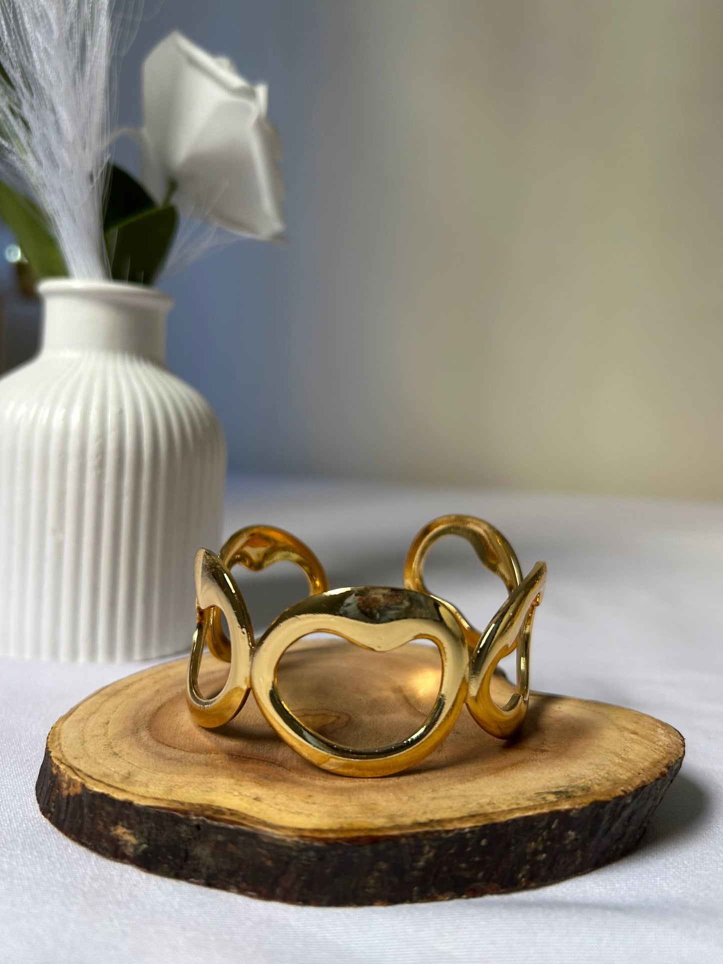 Organic Heart Statement Cuff