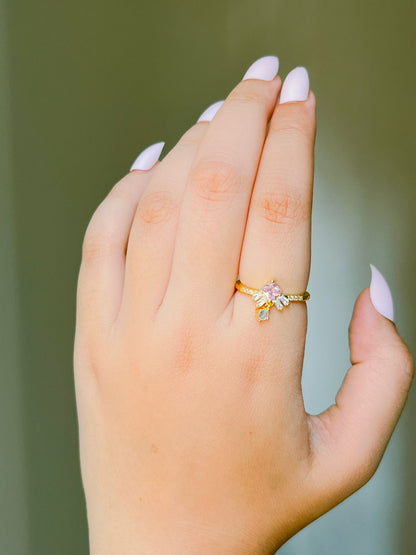 Dainty Crystal Ring