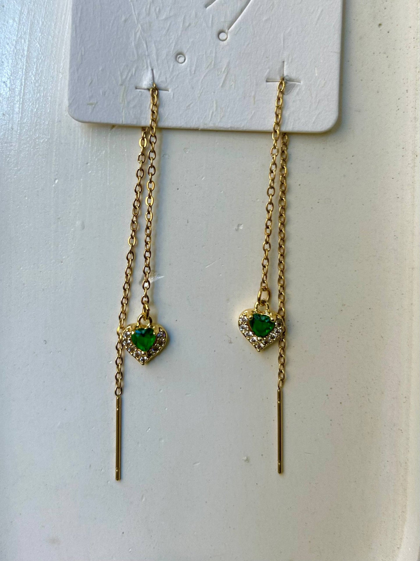 Eternal Heart Threader Earrings