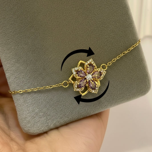 Princess Rapunzel Spinning Flower Bracelet