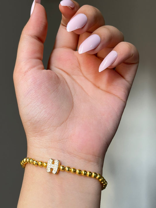 Golden Initial Bracelet