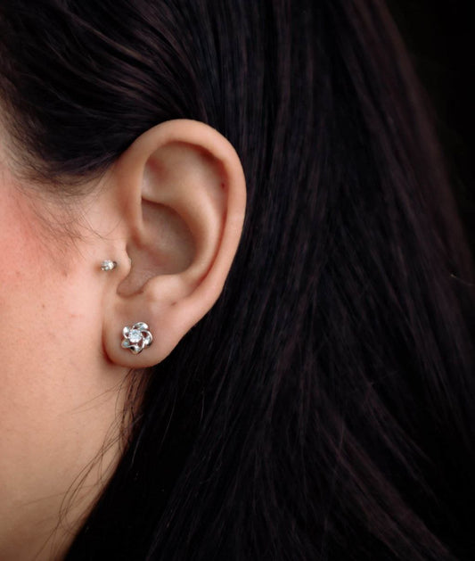 Pure Silver Blooming Ros