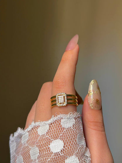 Radiant Emerald-Cut Ring