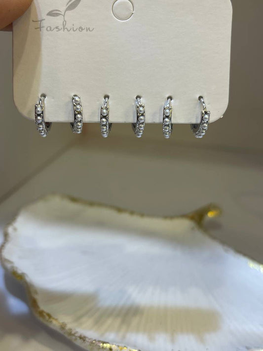 Pearl Hoop Trio