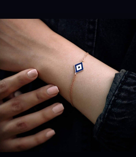 Pure Silver Geometric Eye