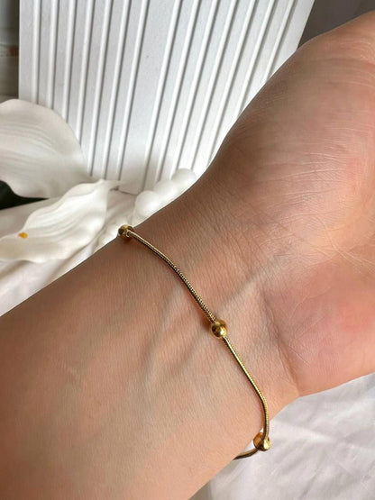 Beaded Snake Chain Bracelet
