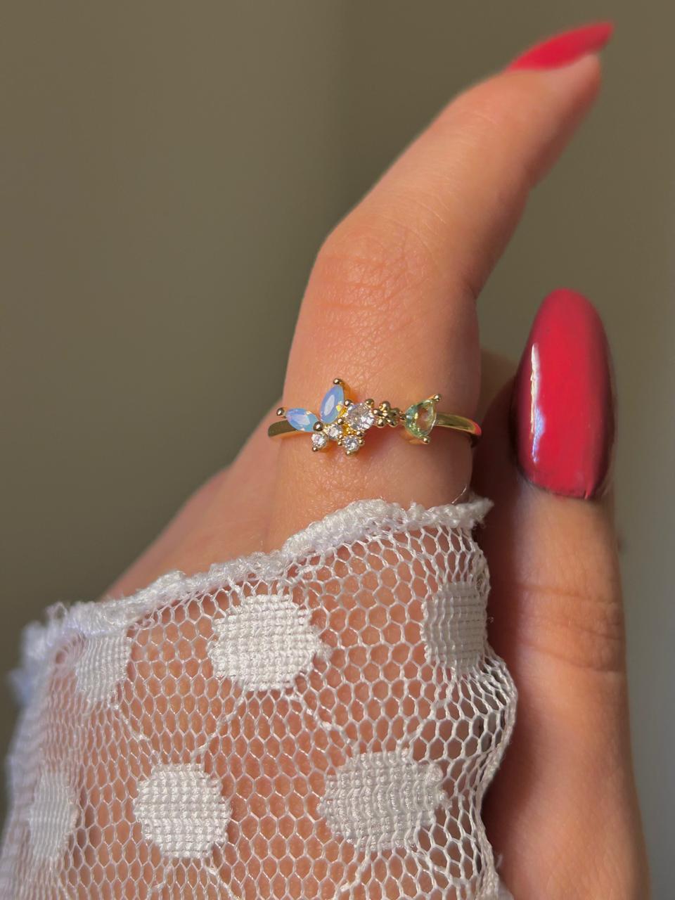 Enchanted Garden Butterfly Ring