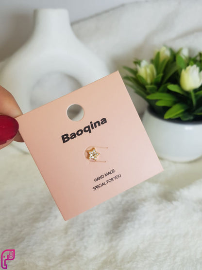 Golden Flat Back Piercings