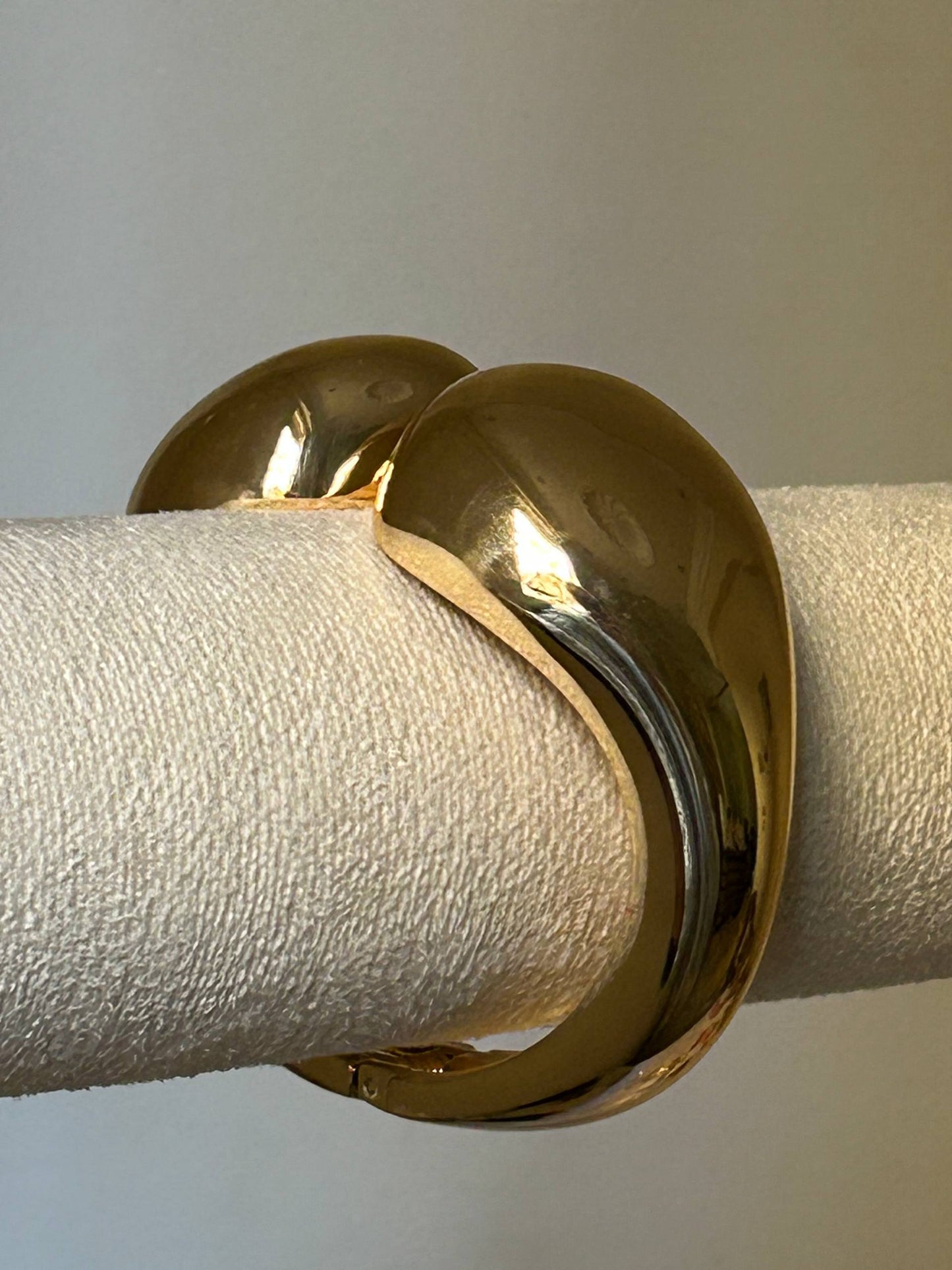 Golden Sculptural Bangle