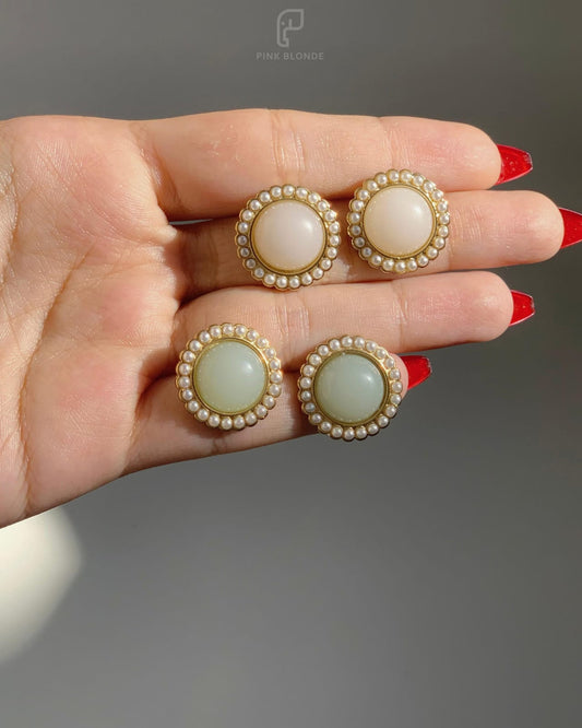 Pearl Crown Studs