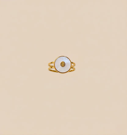 Celestial Shell Sun Ring