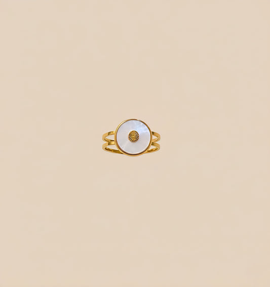 Celestial Shell Sun Ring