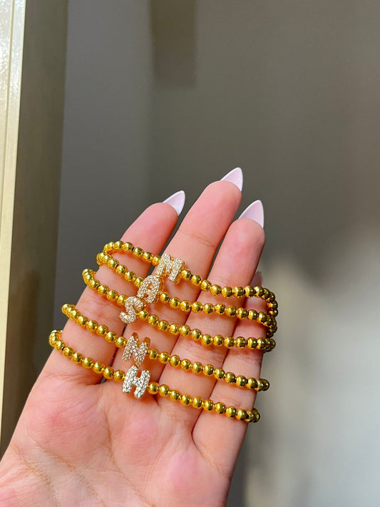 Golden Initial Bracelet