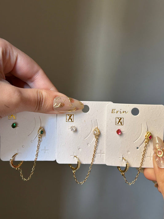 Erin Gemstone Chain Drop