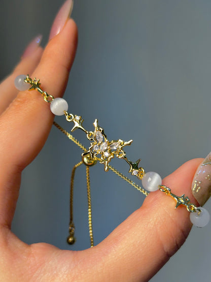 Golden Ginkgo Leaf Bracelet