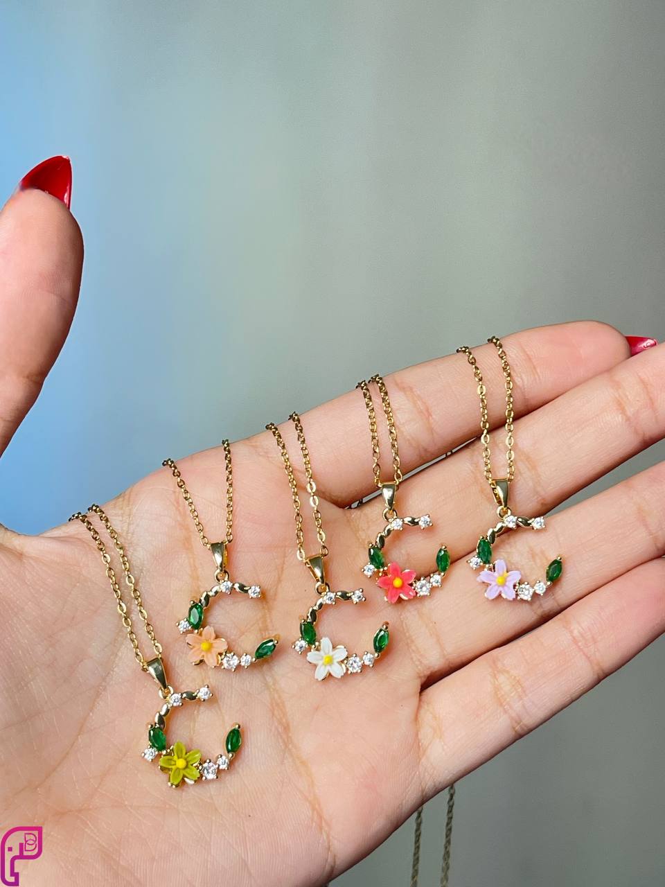 Colorful Floral Pendant