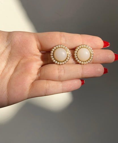 Pearl Crown Studs