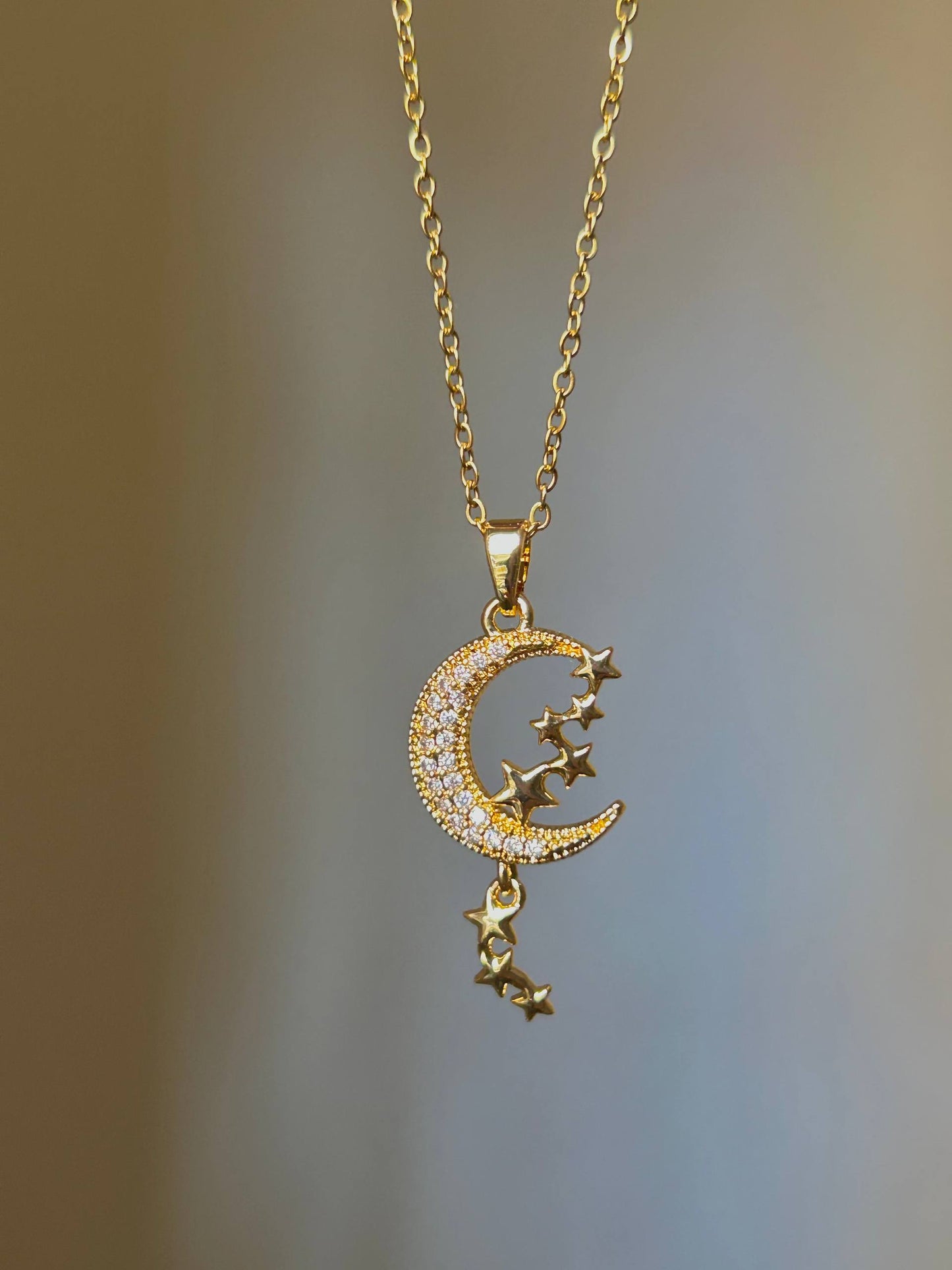 Celestial Moon & Star Necklace