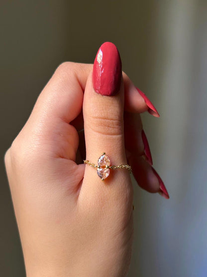 Blush Marquise Slider Ring