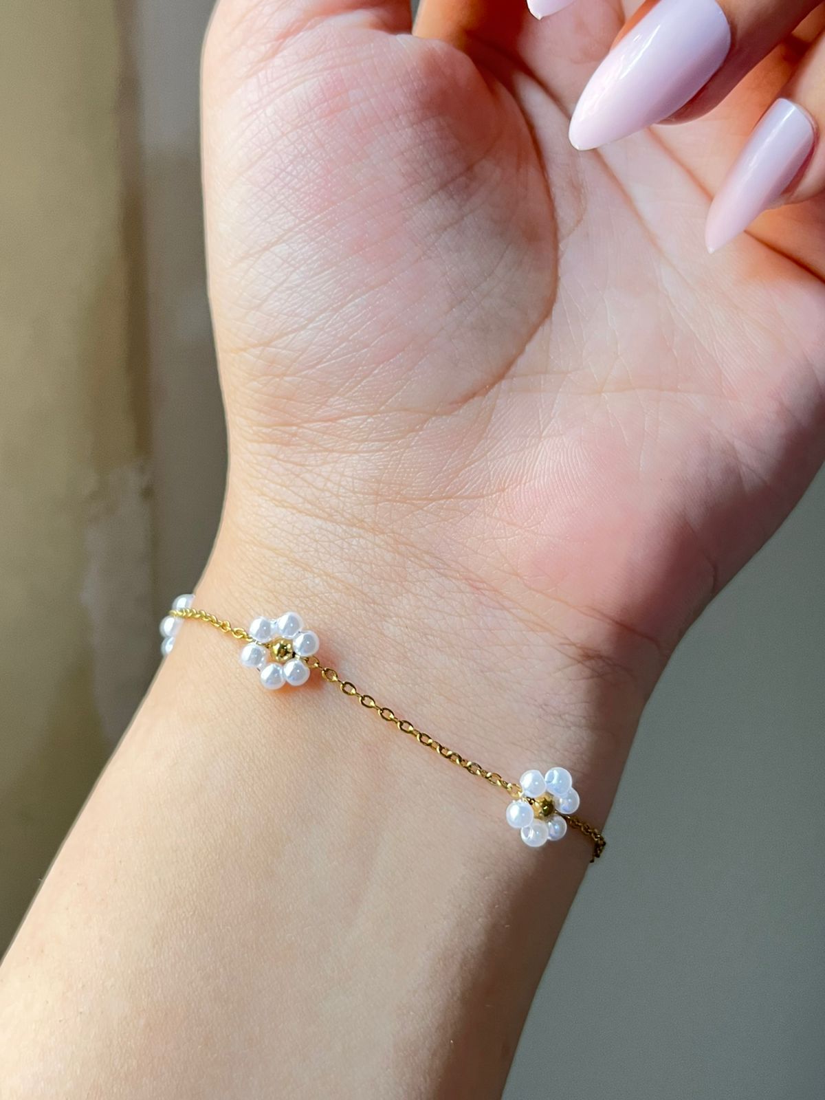 Sparkling Flower Ankle Bracelet & Ring