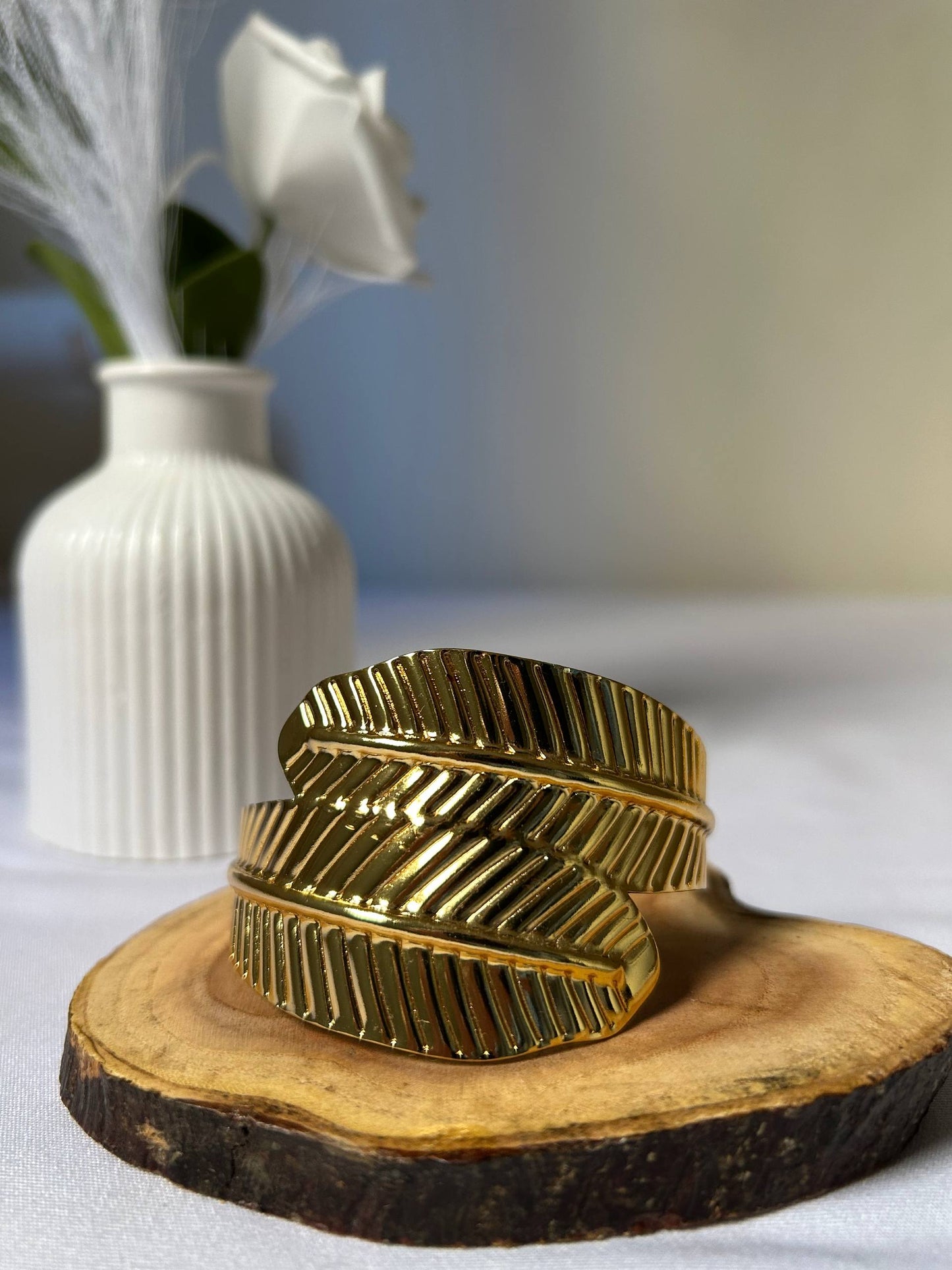 Bohemian Leaf Statement Cuff