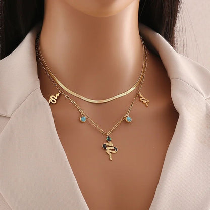 Golden Serpent Necklace