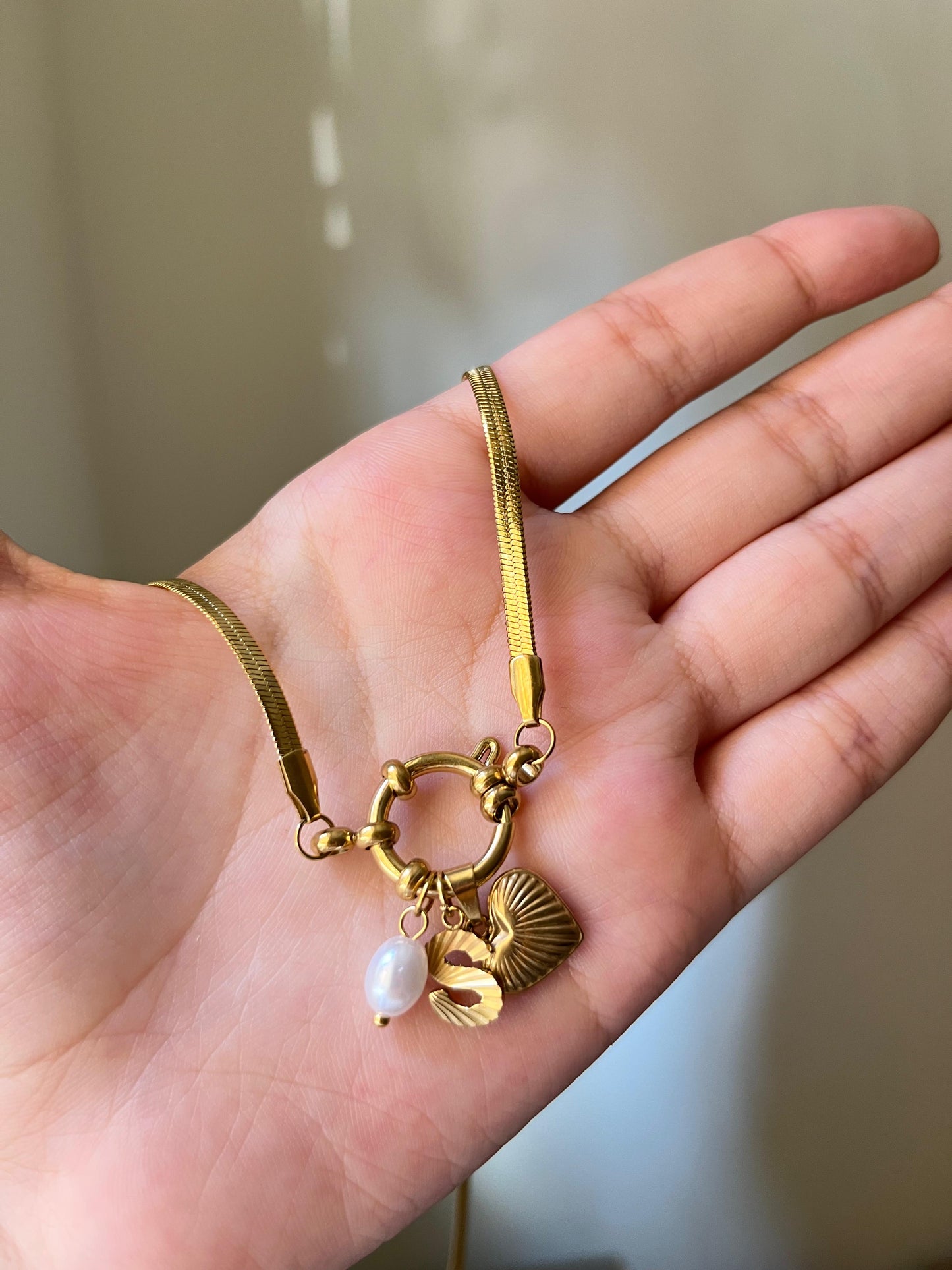 English Initial Necklace