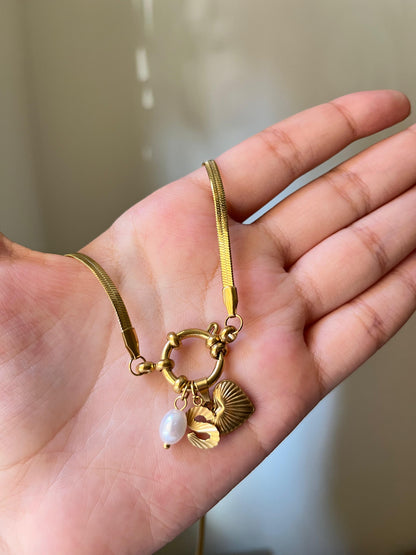 English Initial Necklace