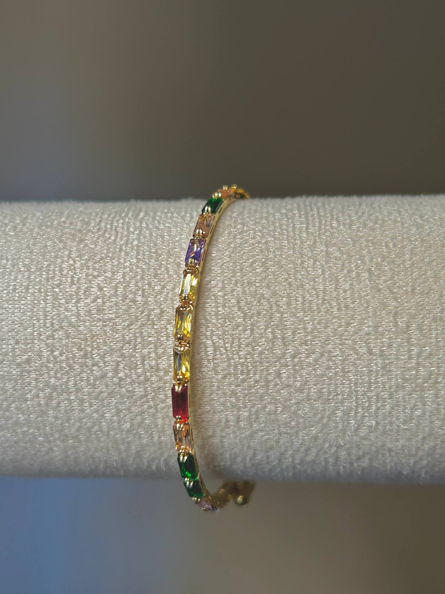 Rainbow Baguette Flex Bracelet