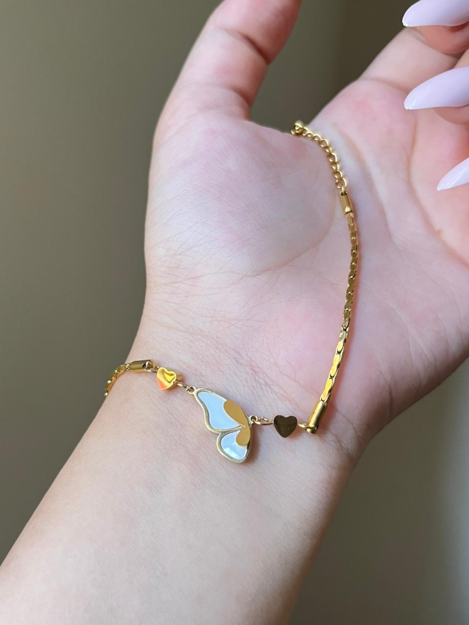 Gilded Butterfly Bracelet