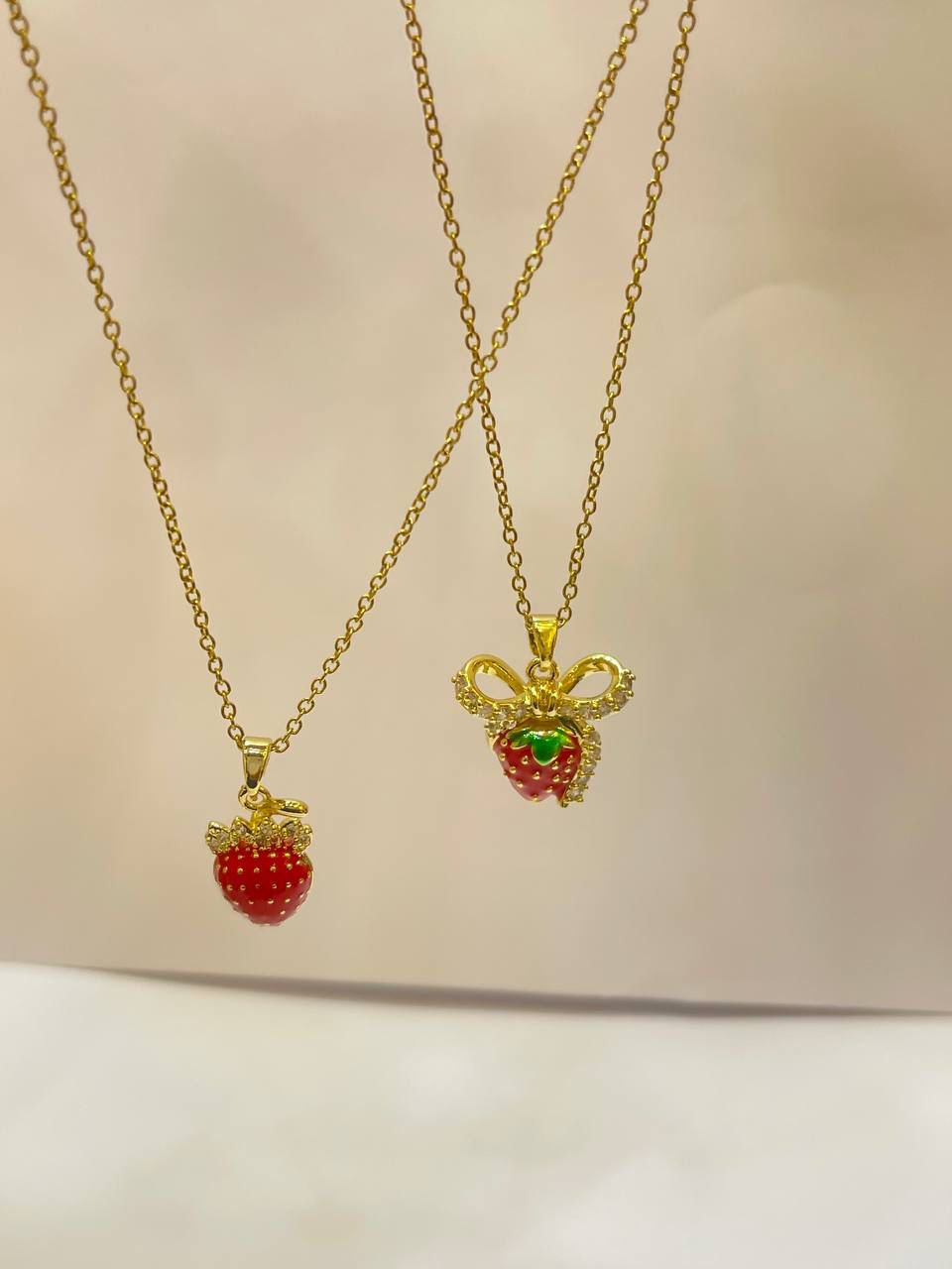 Sweet Strawberry Necklaces