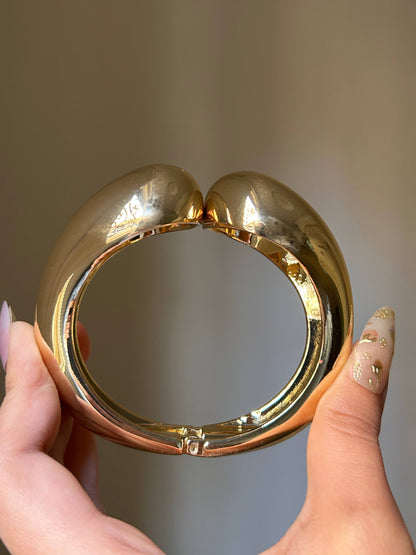Golden Sculptural Bangle