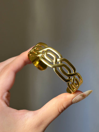 Braided Chain Statement Cuff