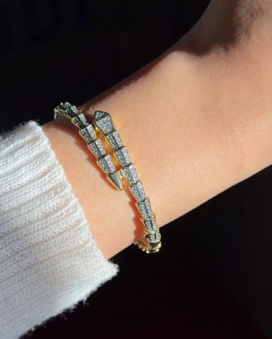 Serpentine Pave Cuff