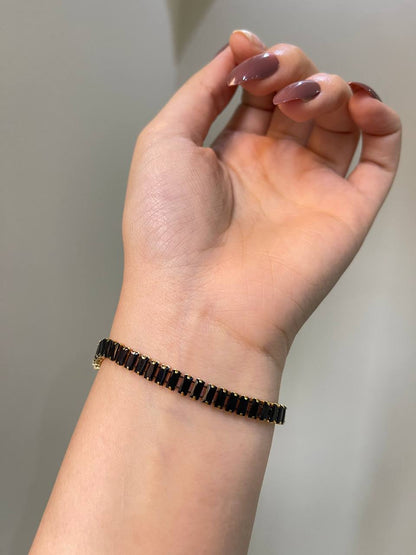 Chic Baguette Tennis Bracelet